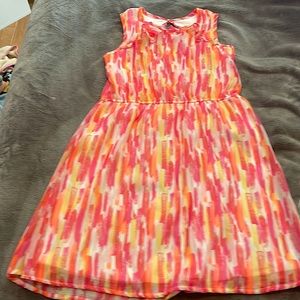 Wonder nation girls L 10-12 pink, orange, yellow dress